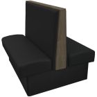 Simpson Restaurant Booth with Oak Engineered Wood Top and Side Caps - Double - 48" W