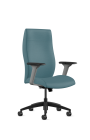 9to5 Seating Acclaim High-Back 300 LB Executive Office Chair, Full Synchro Tilt Control, Gray 6-Way Adjustable Arms