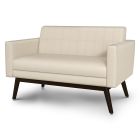 Kwalu Potenza Commercial Reception Area Love Seat with Quilted Stitching