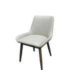 Amata 300 LB Metal Frame Chair - Driftwood Faux Woodgrain Frame Finish - Light Moss Upholstered Bucket Seat