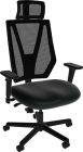 Sitmatic GoodFit® 550 LB 24/7 Adjustable Mesh Back Operator Chair with Headrest, Rocking & Seat Depth Adjustment